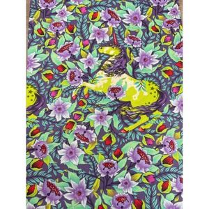 Tula Pink Pinkerville Imaginarium Unicorn Fabric Free Spirit 1 Yard Purple Green